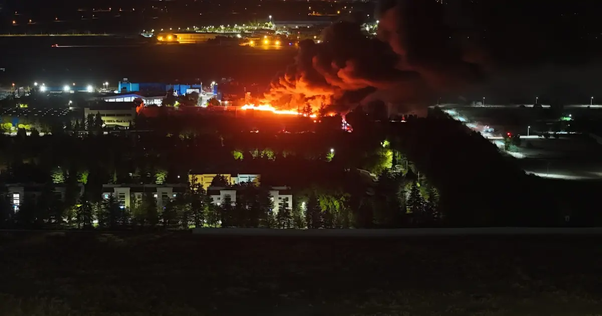 Eskişehir’de TUSAŞ fabrikasında yangın
