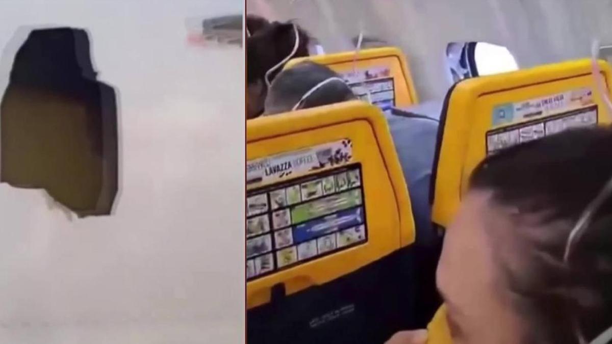 Gökyüzünde ölümle burun buruna! Uçan uçakta yolcu camdan dışarı savruldu