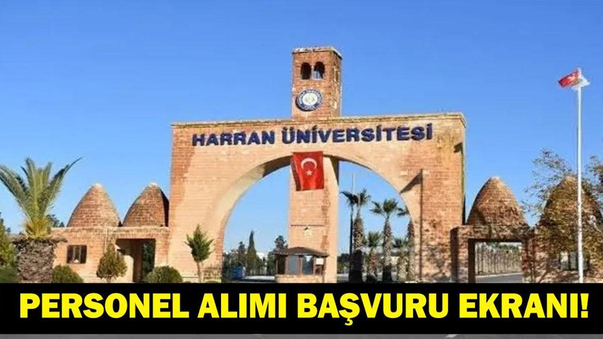 HARRAN ÜNİVERSİTESİ PERSONEL ALIMI 2026: Başvurular Başladı Mı, Kimler Başvurabilecek? Şartlar ve Kadro Dağılımı Ne? Nasıl Başvuru Yapılır? 406 Sözleşmeli Personel Alacak!
