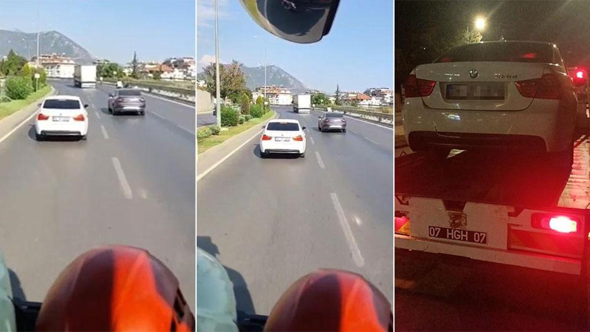 İtfaiyeye yol vermeyen sürücüye ceza yağdı