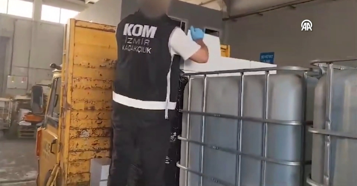 İzmir’de kaçak içki operasyonu