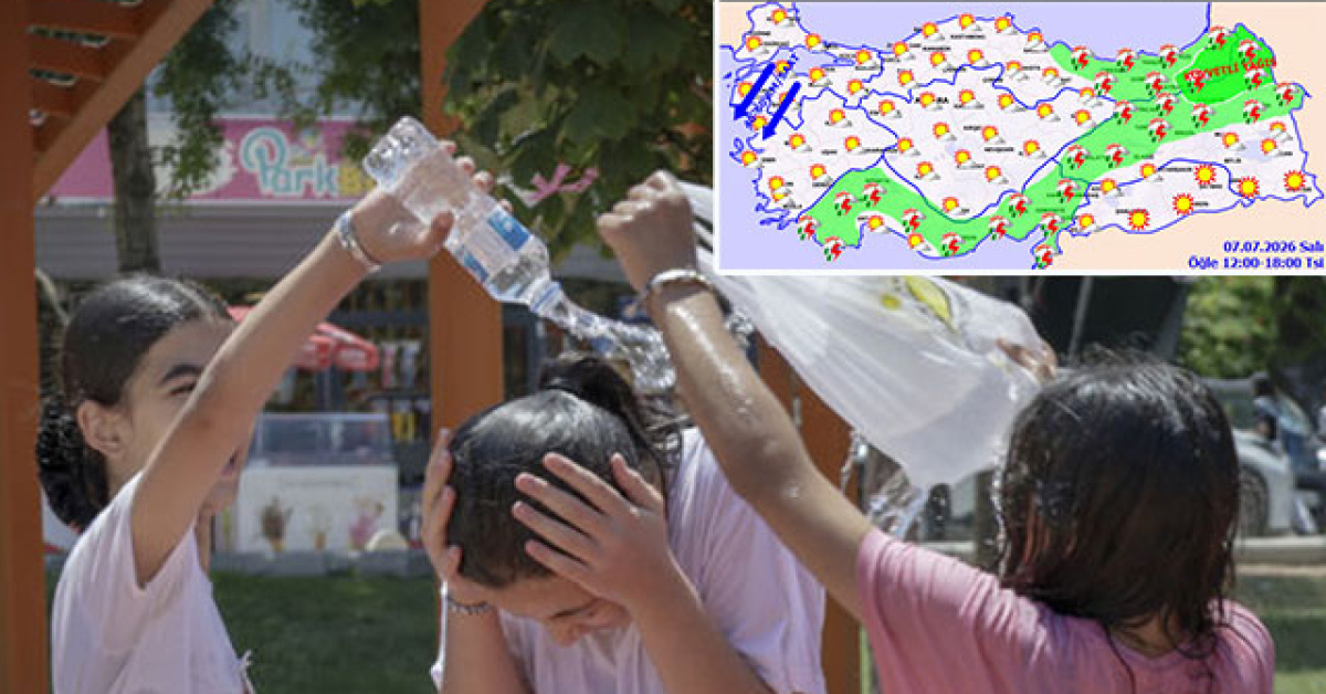 Sıcak etkili olacak… 3 bölgede sağanak! İllerimizde hava durumu