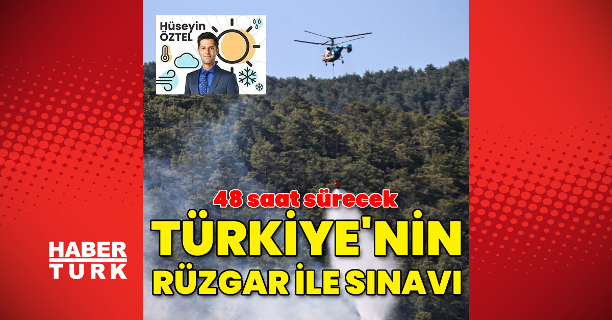 Türkiye’nin rüzgar ile sınavı! 48 saat sürecek
