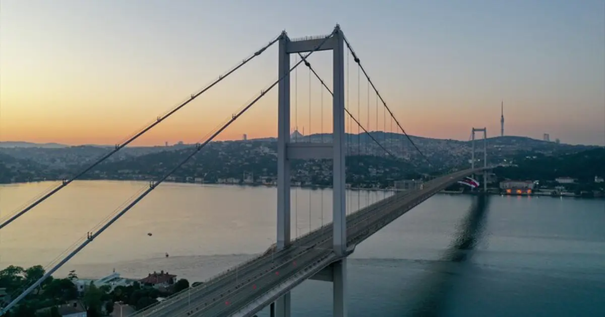 15 Temmuz Şehitler Köprüsü’nde dizi çekimi. 3 gece trafiğe kapacak