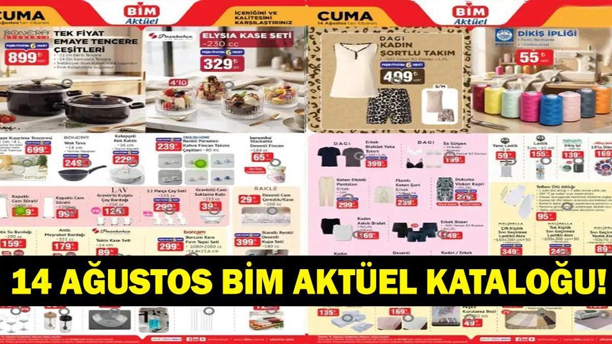 BİM 14 AĞUSTOS AKTÜEL KATALOĞU: Bu Hafta BİM’de Neler Var, Hangi Ürünler İndirimde? İşte 14 Ağustos Cuma BİM Aktüel Ürünler Kataloğu…