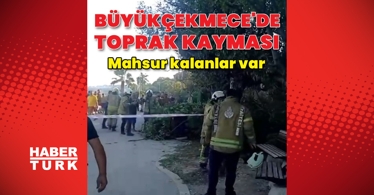 Büyükçekmece’de toprak kayması