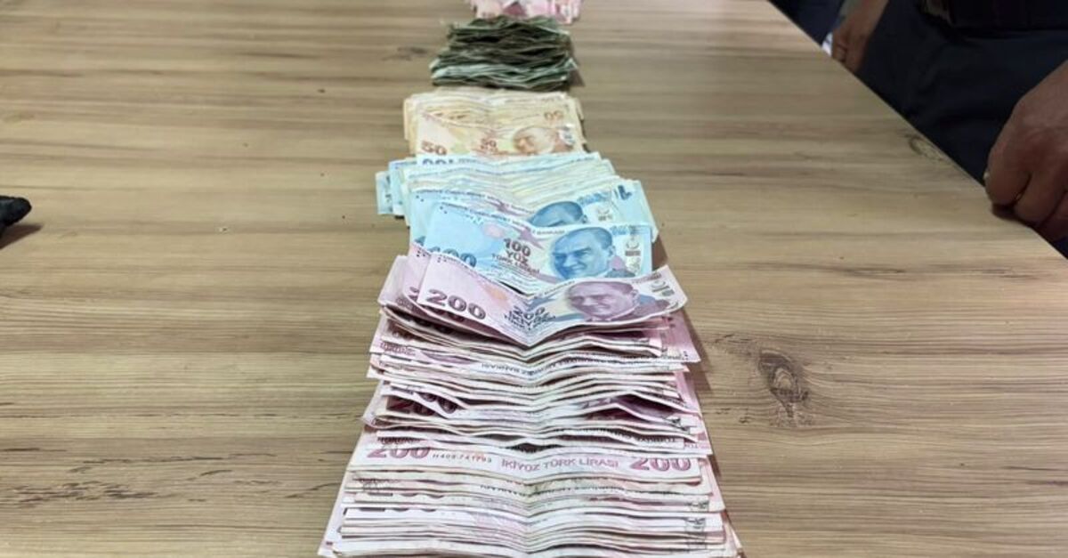Dilencinin üzerinden 25 bin 190 lira çıktı