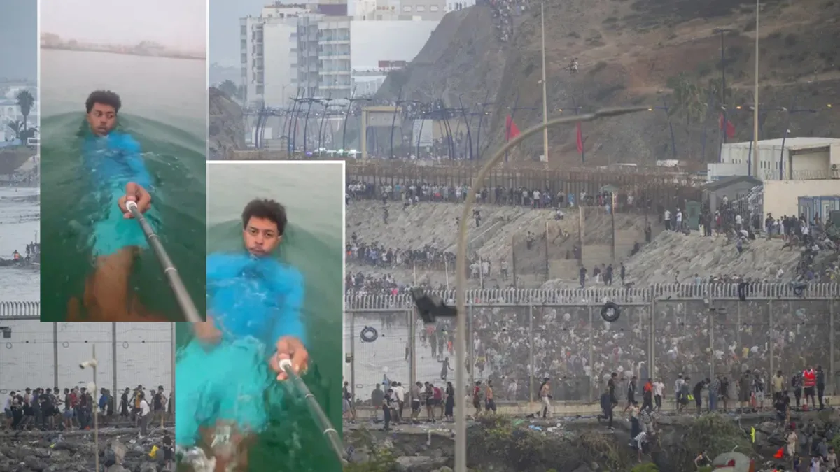 Kaçak göçmen dalgası İspanya’yı vurdu! Kıyıya selfie çekerek yüzdü!