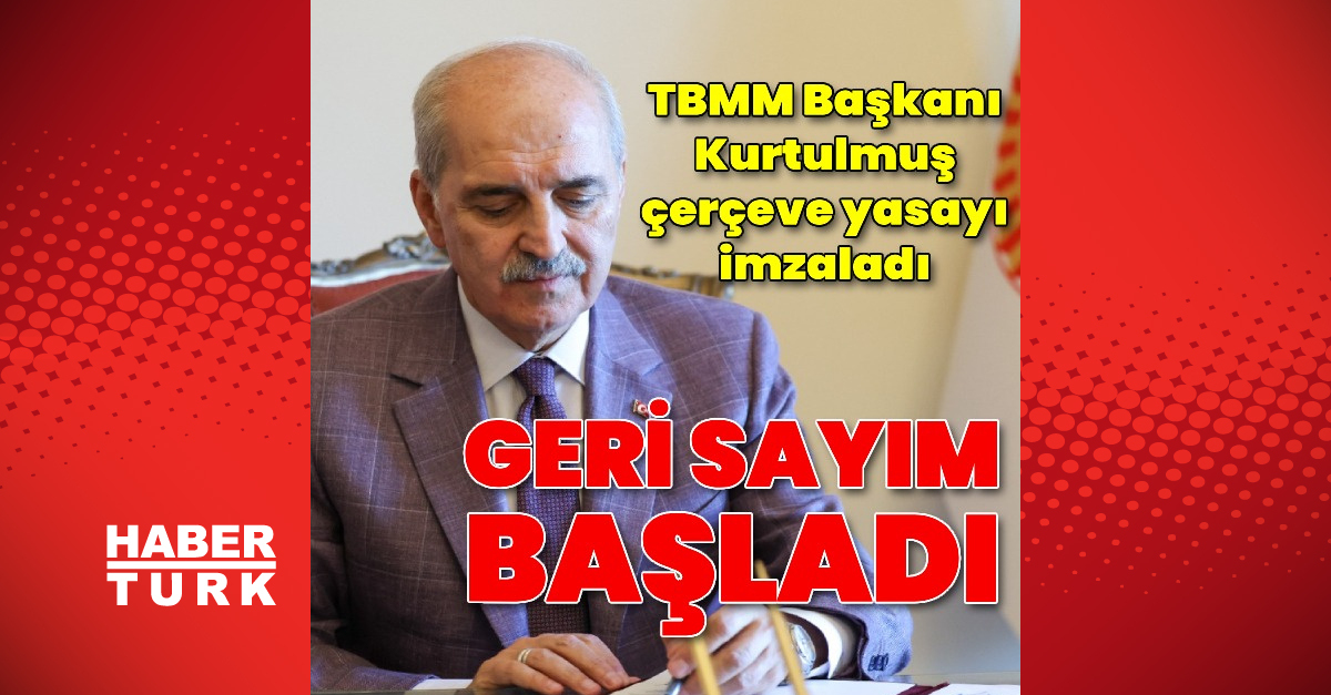 Kurtulmuş çerçeve yasayı imzaladı