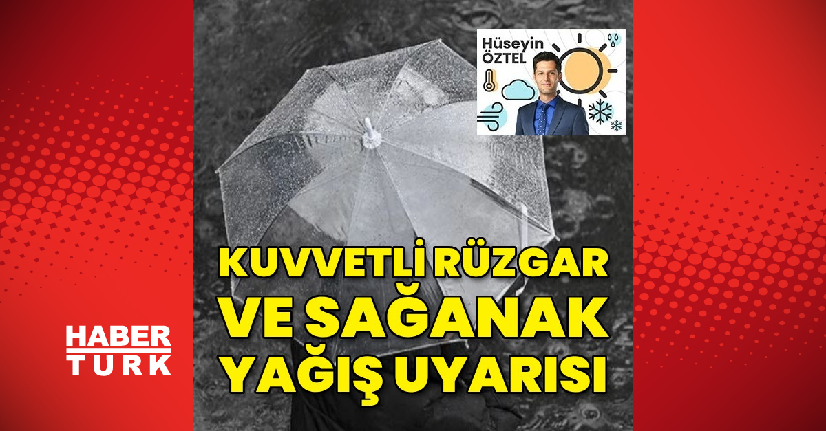 Kuvvetli rüzgar ve sağanak uyarısı