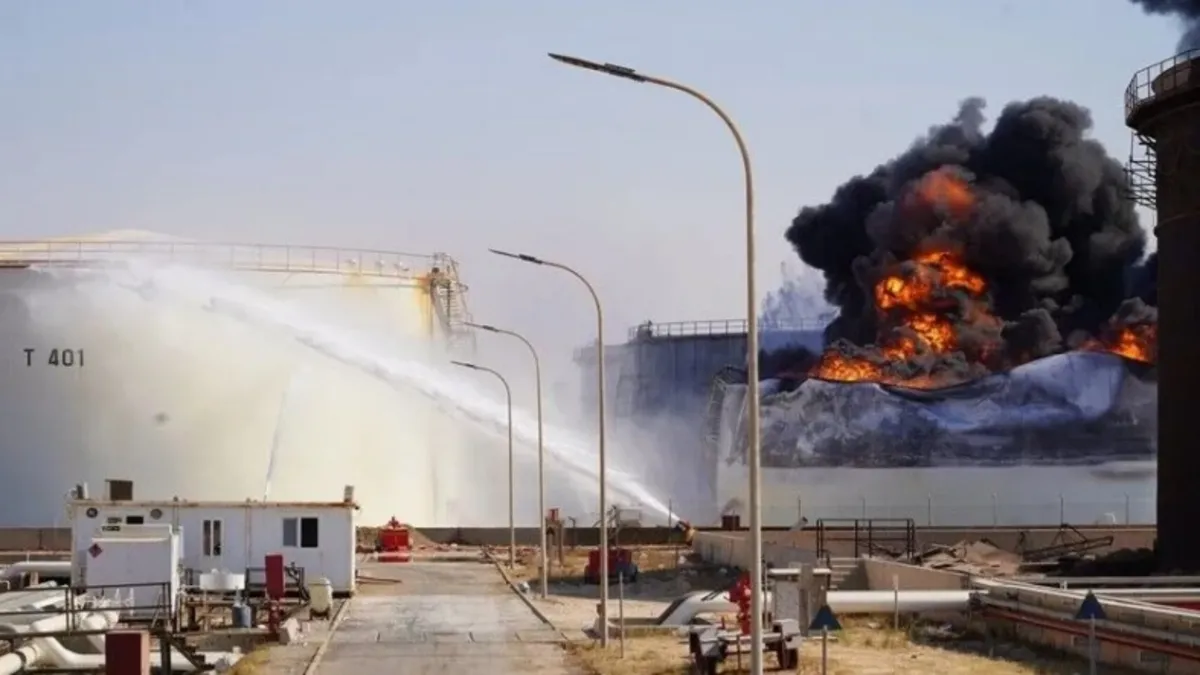 Libya’daki Zaviye Petrol Kompleksine peş peşe saldırılar!