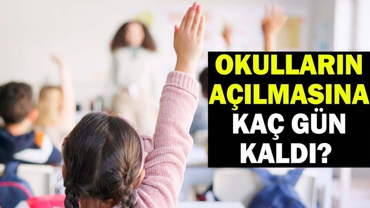 OKULLARIN AÇILMASINA KAÇ GÜN KALDI? MEB okulların açılış tarihi 2026: Yaz tatili ne zaman bitiyor?