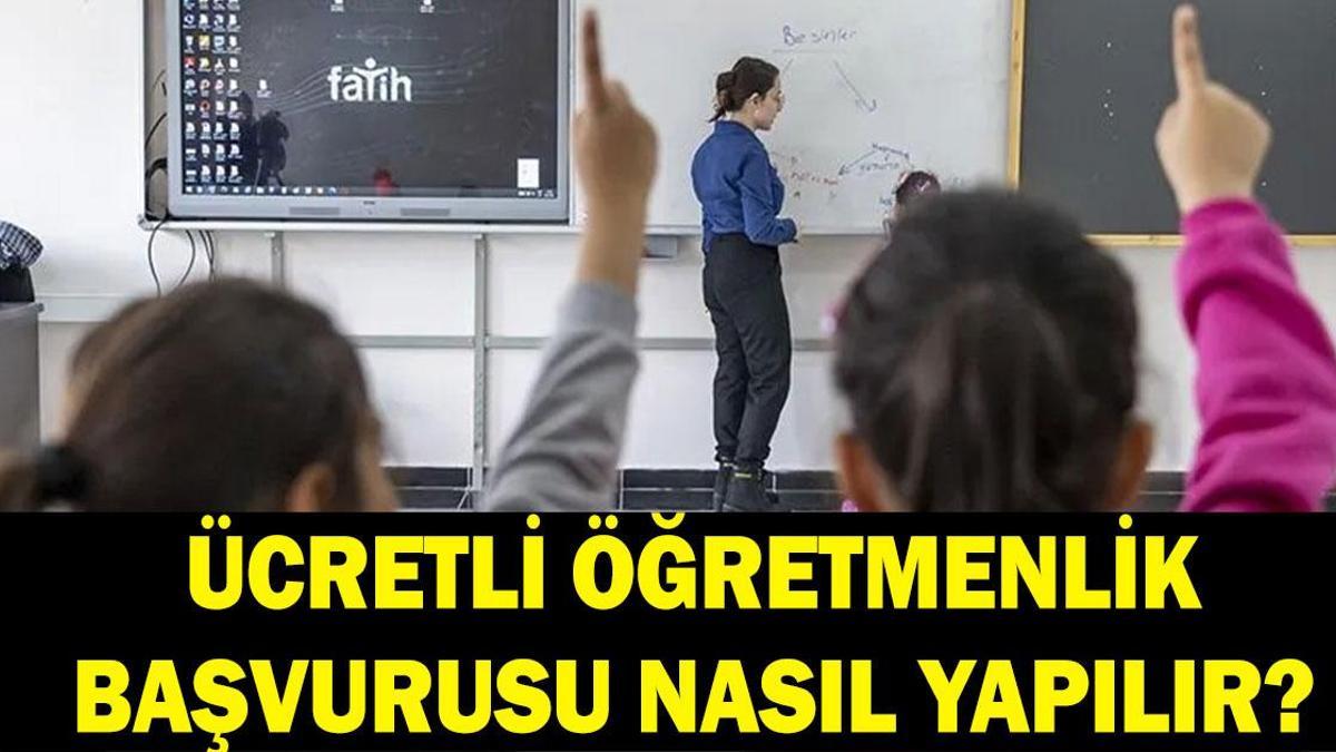 ÜCRETLİ ÖĞRETMENLİK BAŞVURULARI 2026: MEB ücretli öğretmenlik başvuru şartları neler? Ücretli öğretmenlik sonuç sorgulama ekranı